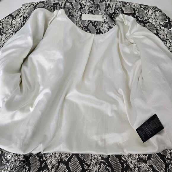 NWOT BLANK NYC Moto Jacket Snakeskin Python Print Faux Leather Zippered Women S - Picture 10 of 12